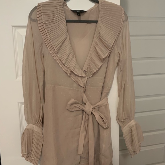 Last chance!! Chrissy Teigen X Revolve tan dress - Picture 3 of 7